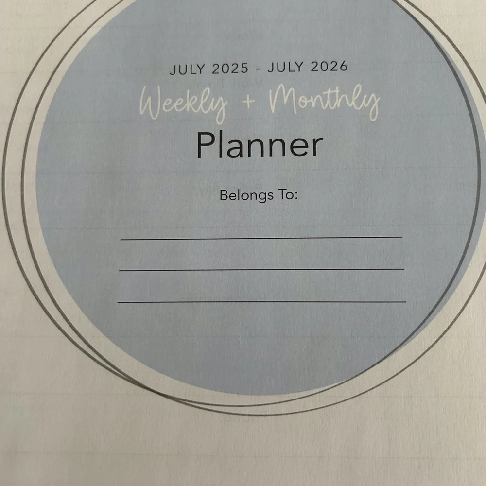 Pen Gear & Mint Green Colorful Bow Design Weekly Planner 2 pieces